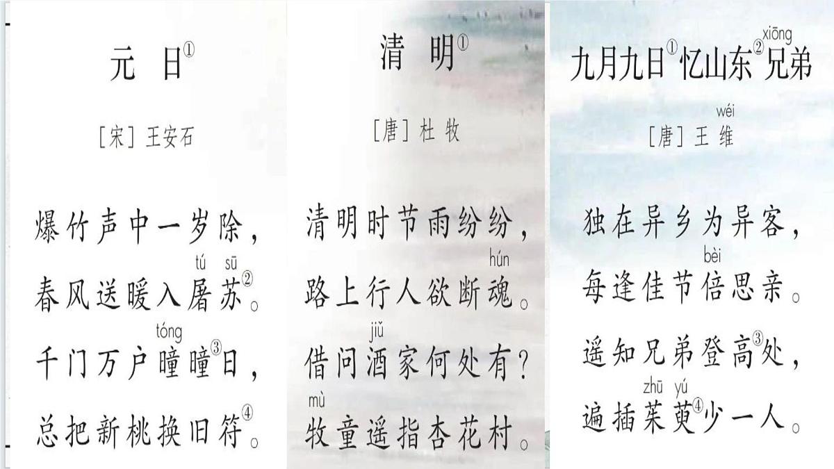 3.三年级下册期末课文内容背诵课件第8页