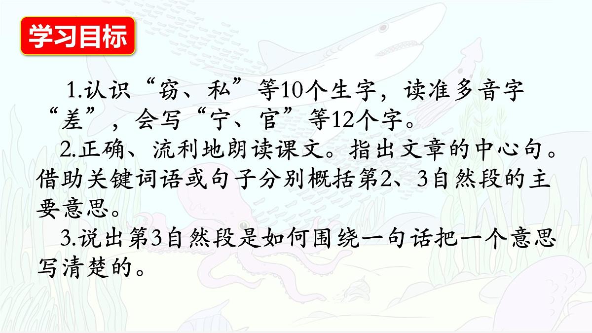 统编版三年级语文下册《23 海底世界》课件第4页