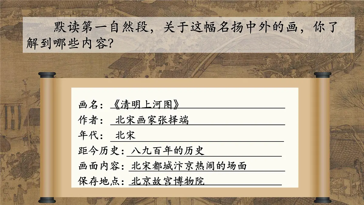 12《一幅名扬中外的画》课件-2024-2025学年统编版语文三年级下册第5页