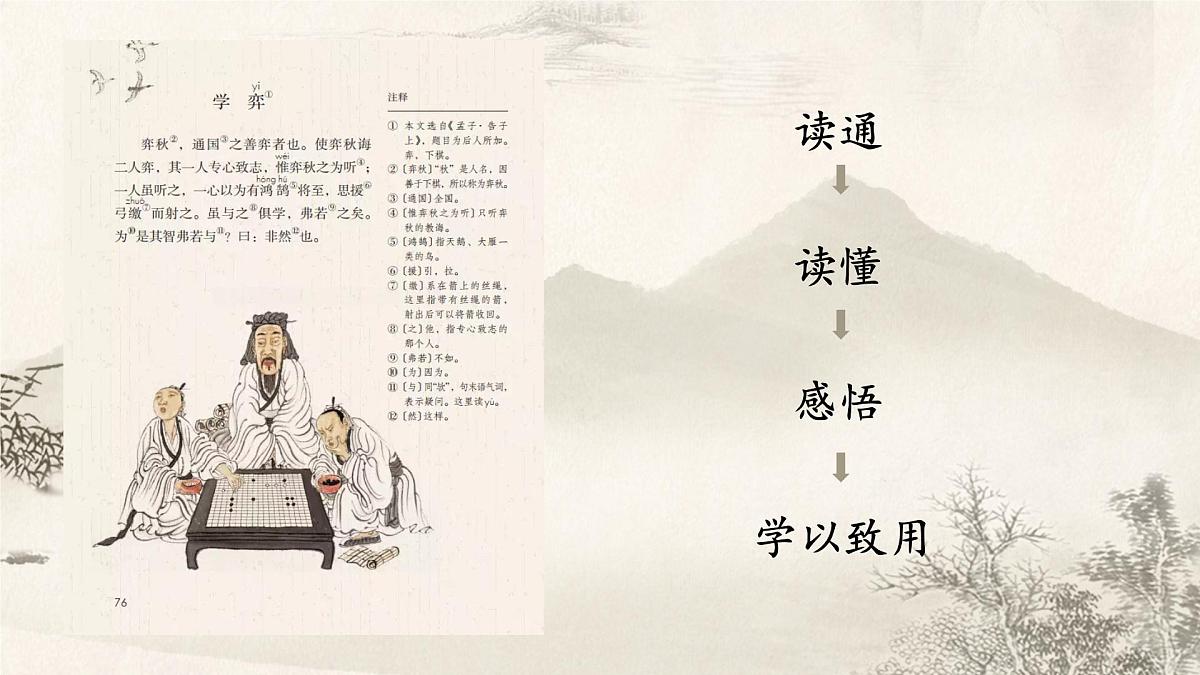 14《学弈》教学课件-2024-2025学年语文六年级下册统编版第4页