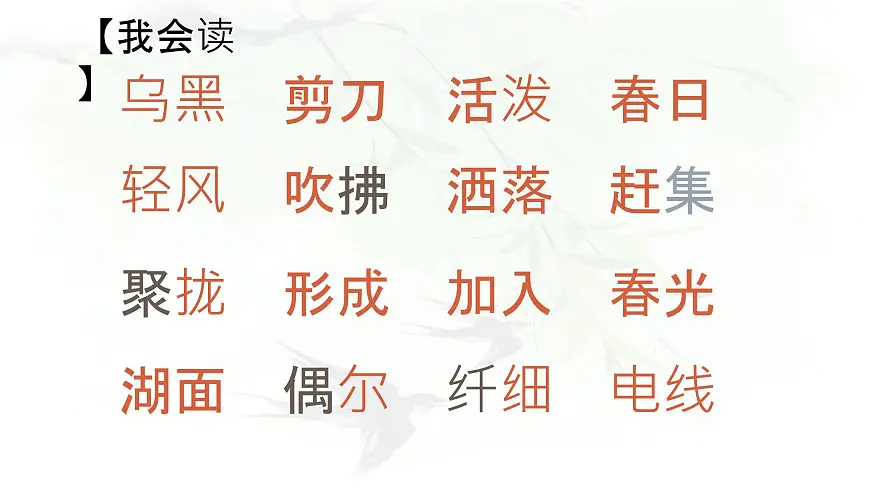 统编版三年级语文下册教学课件《2 燕子》第8页