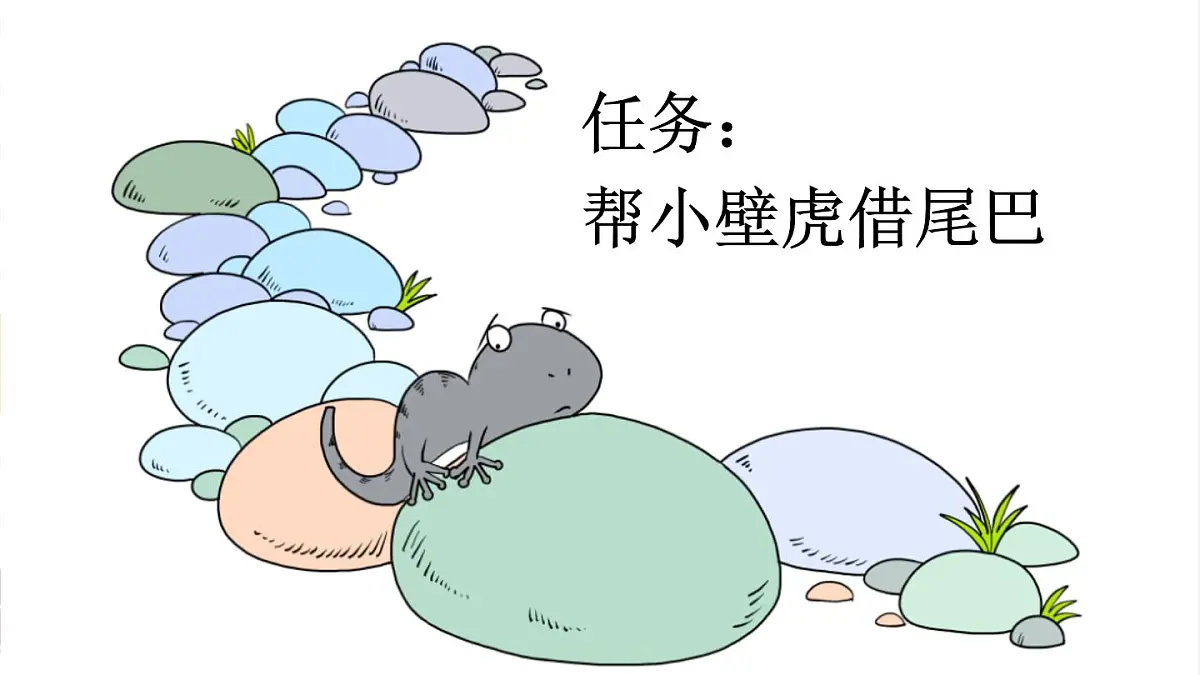 统编版一年级语文下册教学课件《20 小壁虎借尾巴》第2页