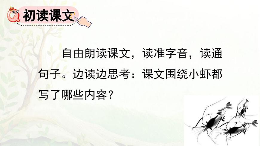 2025年春三年级语文下册第15课《小虾》课件（统编版）第2页