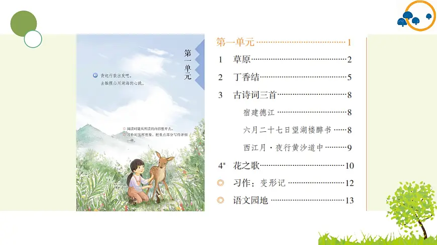 2024--2025年部编版小学语文五年级下册第一单元复习课件第2页