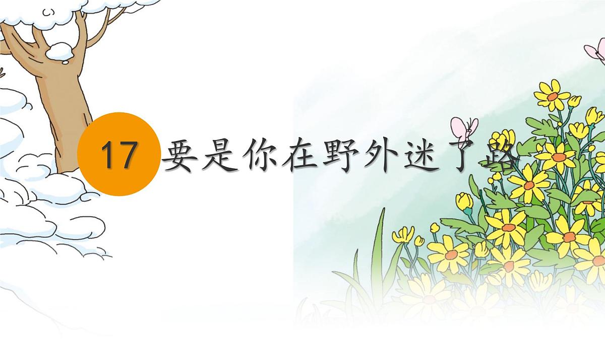 统编版二年级语文下册课件《17 要是你在野外迷了路》第1页