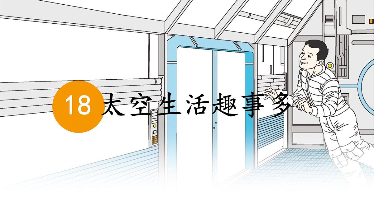 统编版二年级语文下册课件《18 太空生活趣事多》第1页
