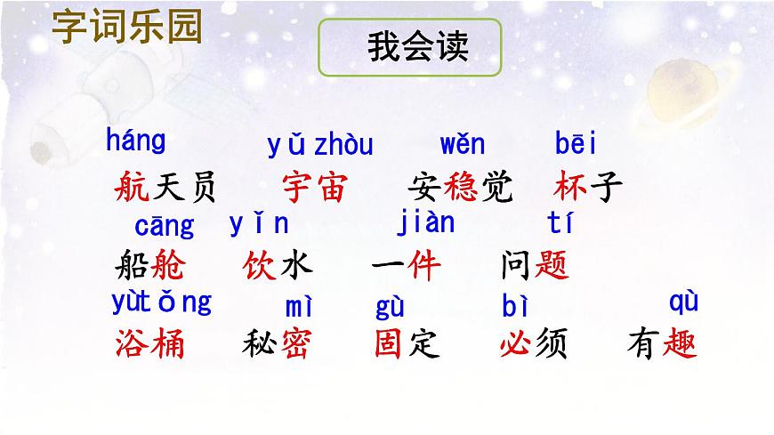 统编版二年级语文下册教学课件《18 太空生活趣事多》第6页