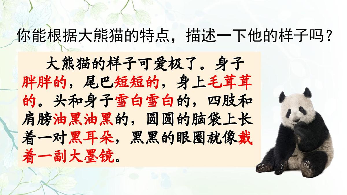 2025年春三年级语文下册第七单元习作《国宝大熊猫》课件（统编版）第6页