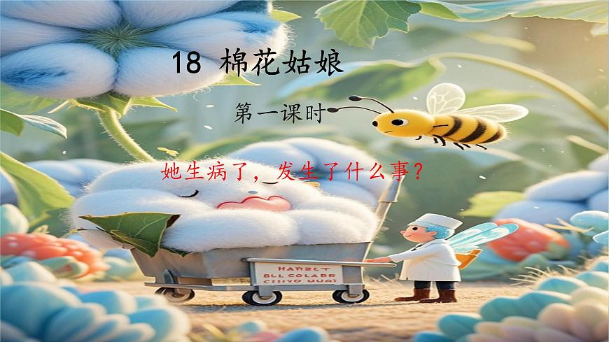 小学 语文 统编版（2024）一年级下册8.18 棉花姑娘 课件第1页
