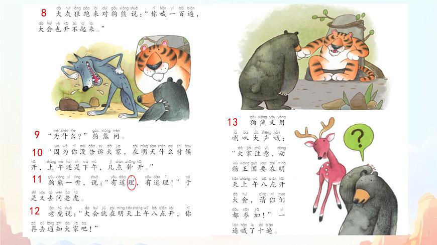 小学语文统编版（2024）一年级下册7.16 动物王国开大会 课件第3页