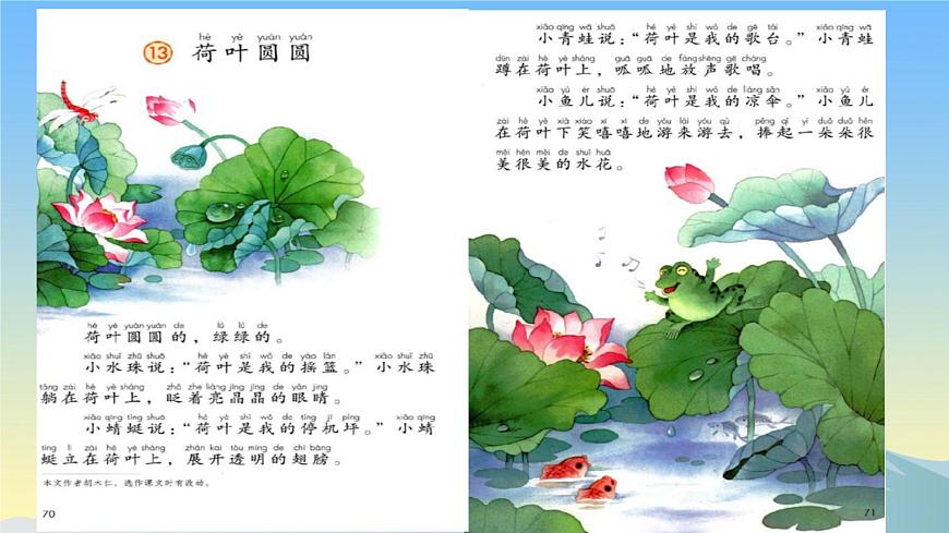 小学语文统编版（2024）一年级下册6.12 荷叶圆圆 课件第2页