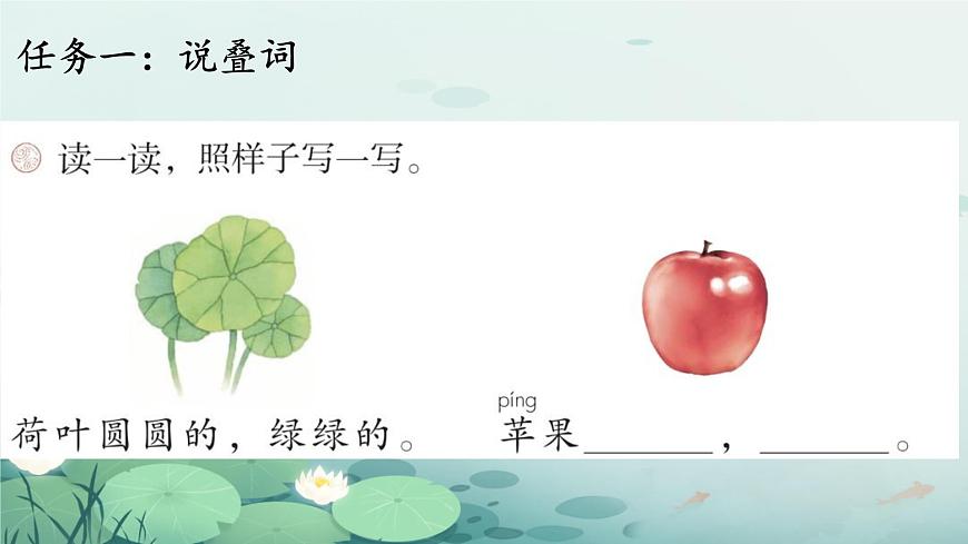 小学语文统编版（2024）一年级下册6.12 荷叶圆圆 课件第2页