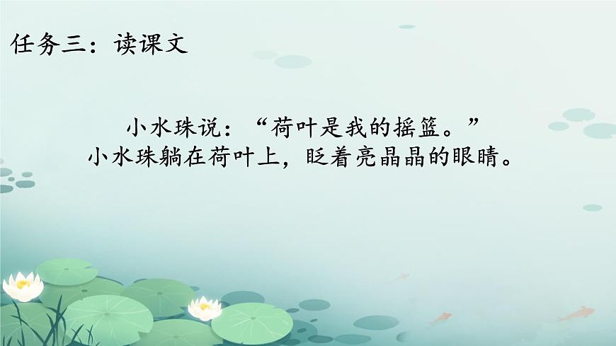 小学语文统编版（2024）一年级下册6.12 荷叶圆圆 课件第7页