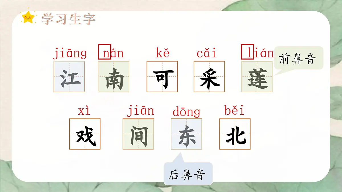 （教学课件）课文2 江南第5页