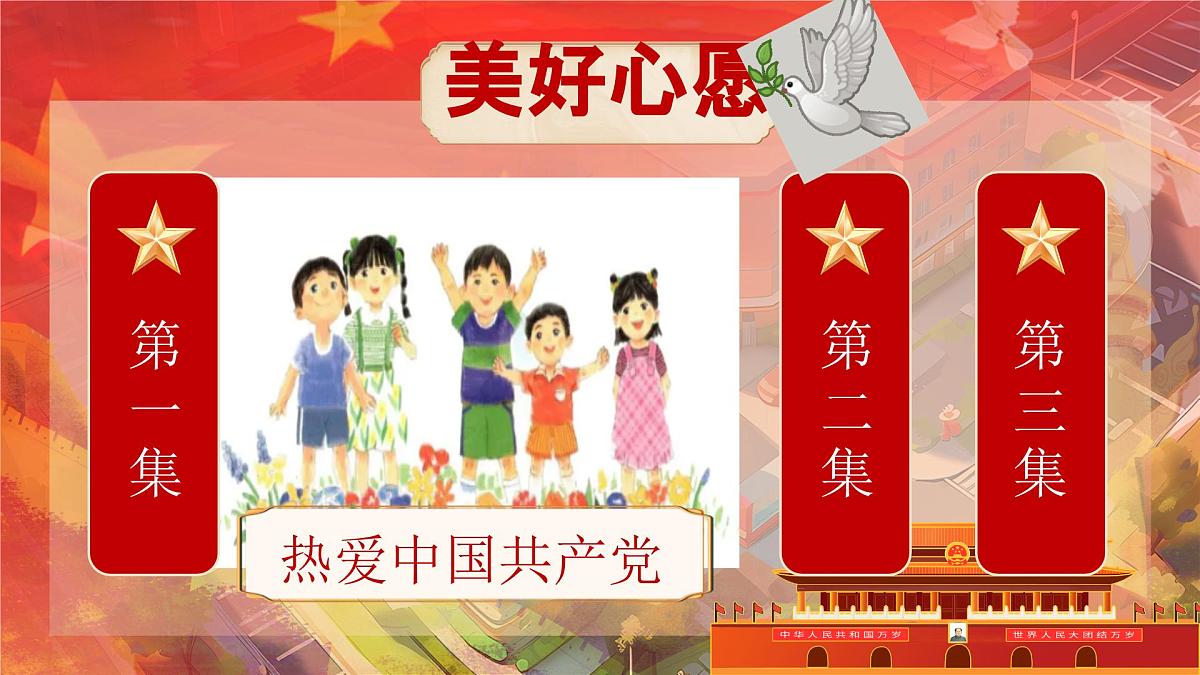部编版2025一年级下册语文1《热爱中国共产党》 课件第3页