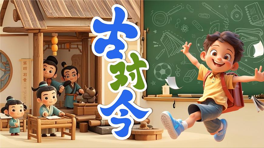 部编版2025一年级语文下册 6《古对今》  课件第6页