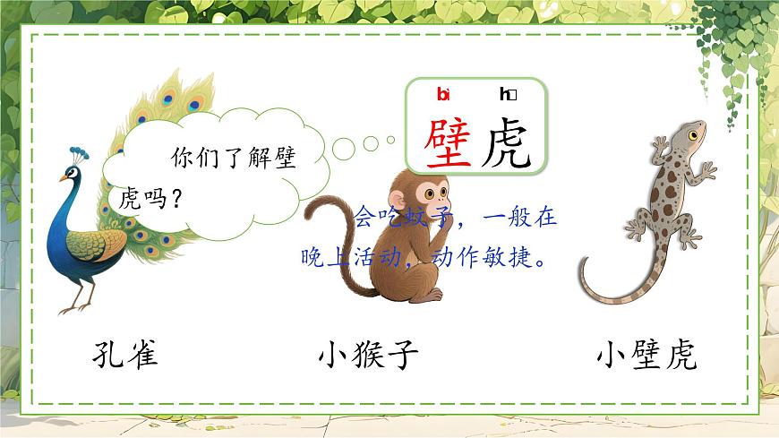 部编版2024一年级语文下册 阅读20《小壁虎借尾巴》  课件第4页