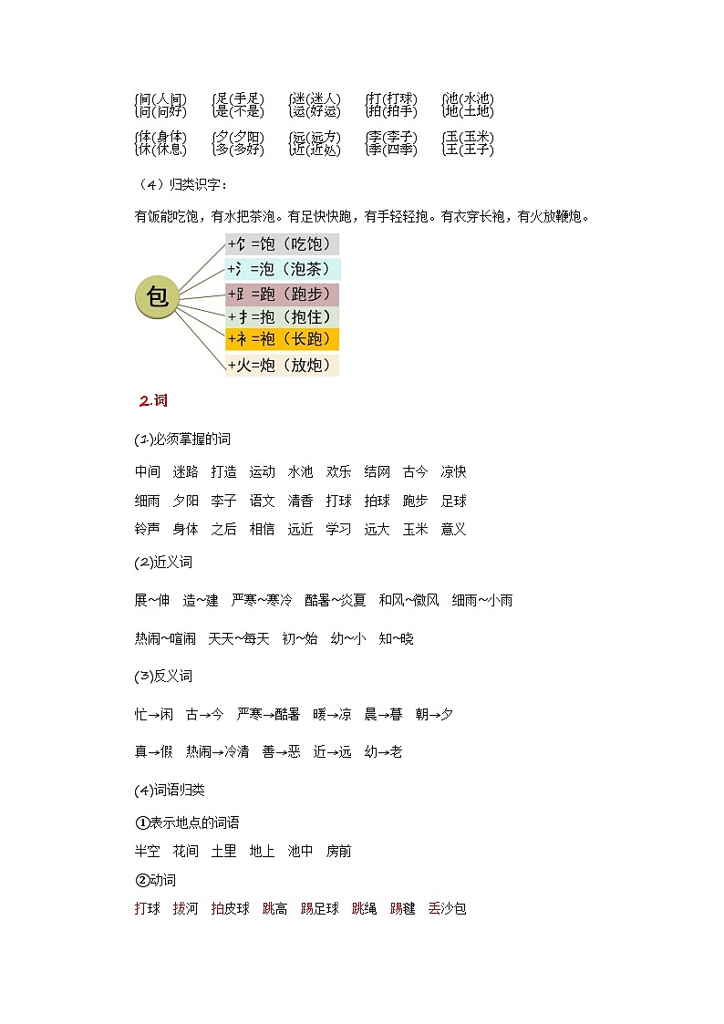 第五单元（知识清单）第2页