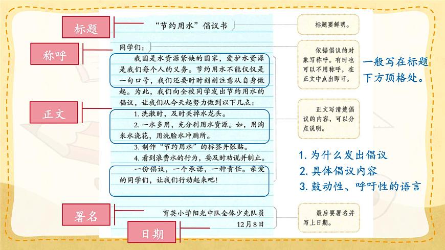 小学六年级语文上册教学课件《第六单元习作：学写倡议书》第8页