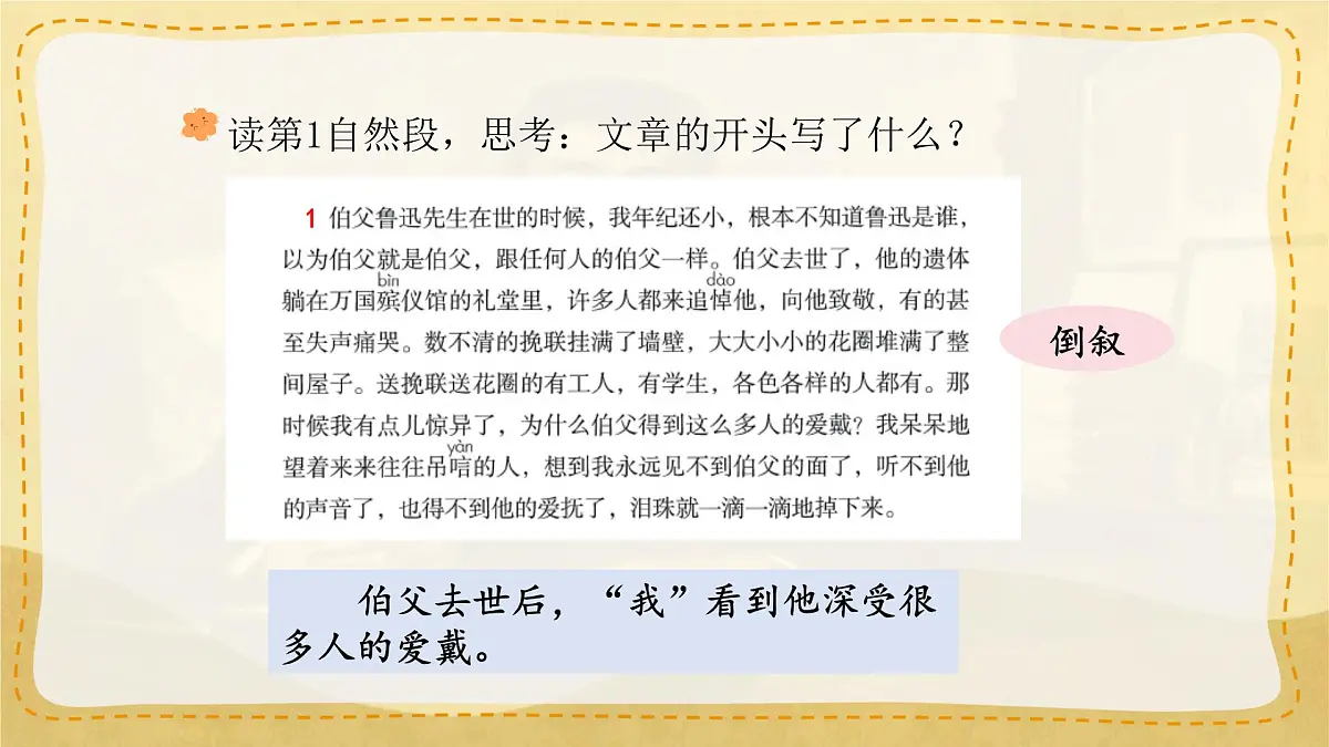 小学六年级语文上册教学课件-27.《我的伯父鲁迅先生》第8页
