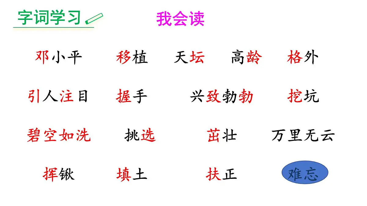 (部编版)小学语文二年级下册第一单元第4课《邓小平爷爷植树》课件第8页