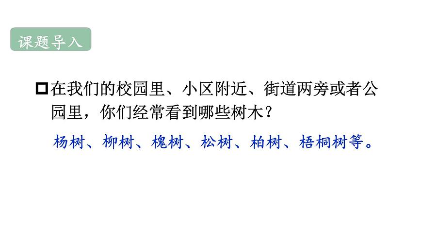 小学语文新部编版二年级上册第二单元2 树之歌教学课件（2025秋）第1页
