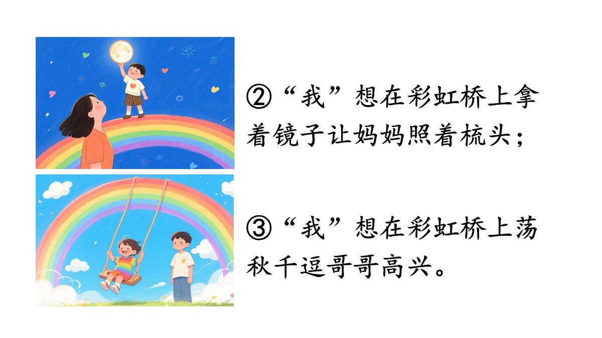小学语文新部编版二年级上册第三单元4 彩虹教学课件（2025秋）第5页
