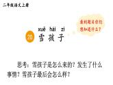 小學(xué)語(yǔ)文新部編版二年級(jí)上冊(cè)第七單元20 雪孩子教學(xué)課件（2025秋）