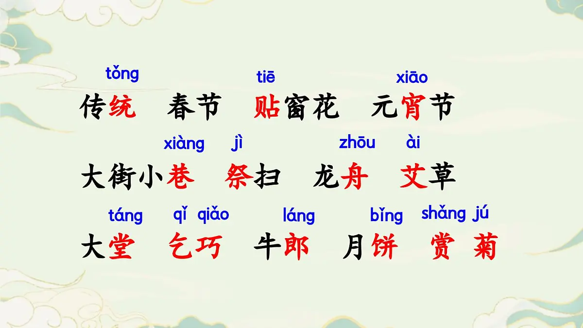 2025年春二年级语文下册第三单元识字2《传统节日》课件（统编版）第5页