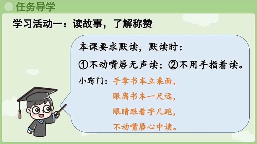 【教学课件】阅读21.《称赞》第1课时第3页