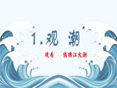 部編版小學(xué)語文四年級上冊 1觀潮 課件+教案+練習(xí)