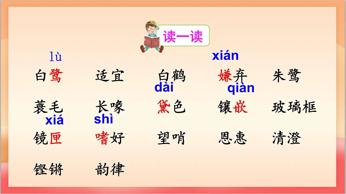 人教部编版语文五上第1课《白鹭 》第一课时 课件第7页