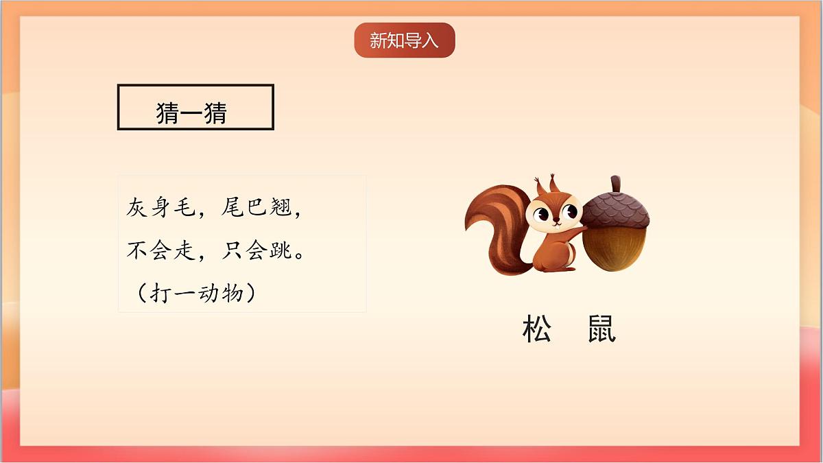 人教部编版语文五上第17课《松鼠》第一课时 课件第2页