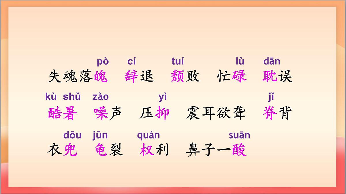 人教部编版语文五上第18课《慈母情深》第一课时 课件第6页