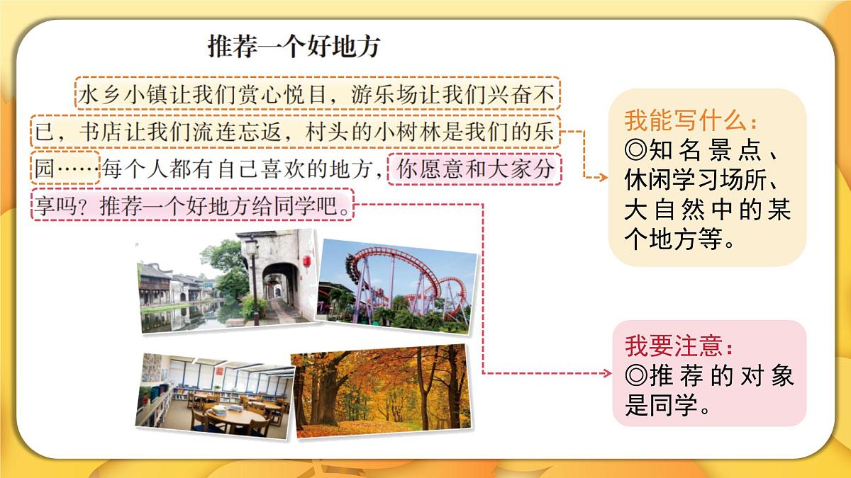 2025-2026学年度统编版语文四年级上册第一单元习作：推荐一个好地方（课件）第4页