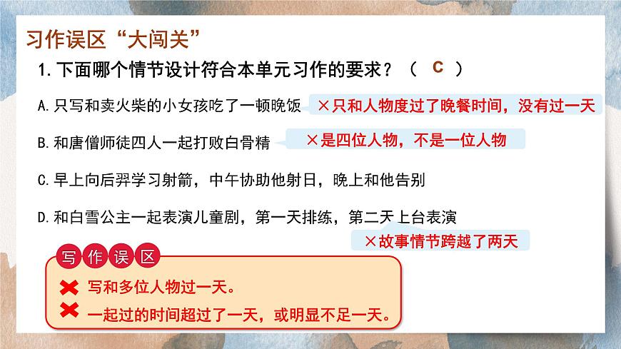 2025-2026学年度统编版语文四年级上册第四单元习作：我和_____过一天（课件）第7页