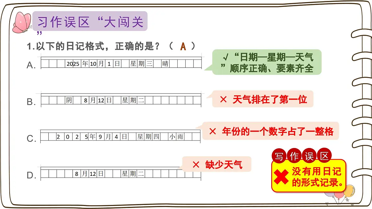 2025-2026学年度统编版语文四年级上册第三单元习作：写观察日记（课件）第6页
