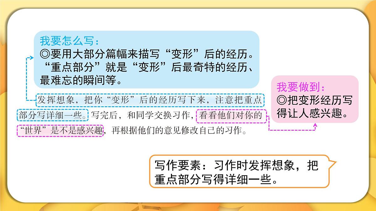2025-2026学年度统编版语文六年级上册第一单元习作：变形记（课件）第7页