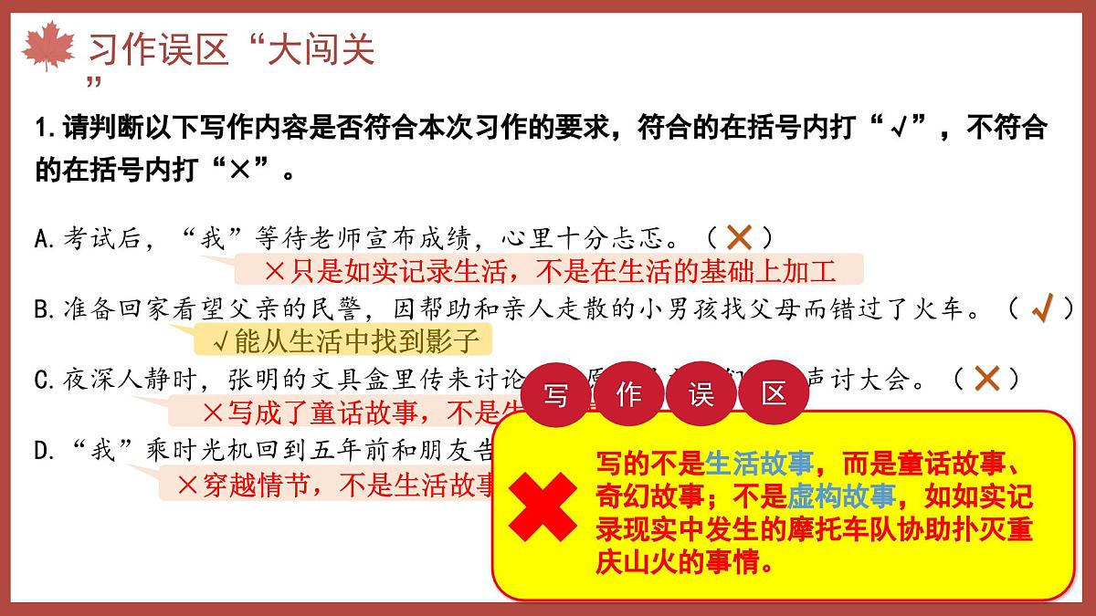 2025-2026学年度统编版语文六年级上册第四单元习作：笔尖流出的故事（课件）第7页