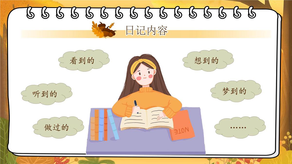 【教学课件】第二单元习作《写日记》第8页