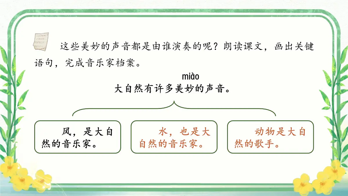 【教学课件】《大自然的声音》第4页