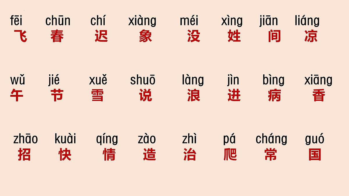 无纸化测试+课件-2024-2025学年统编版语文一年级下册第4页