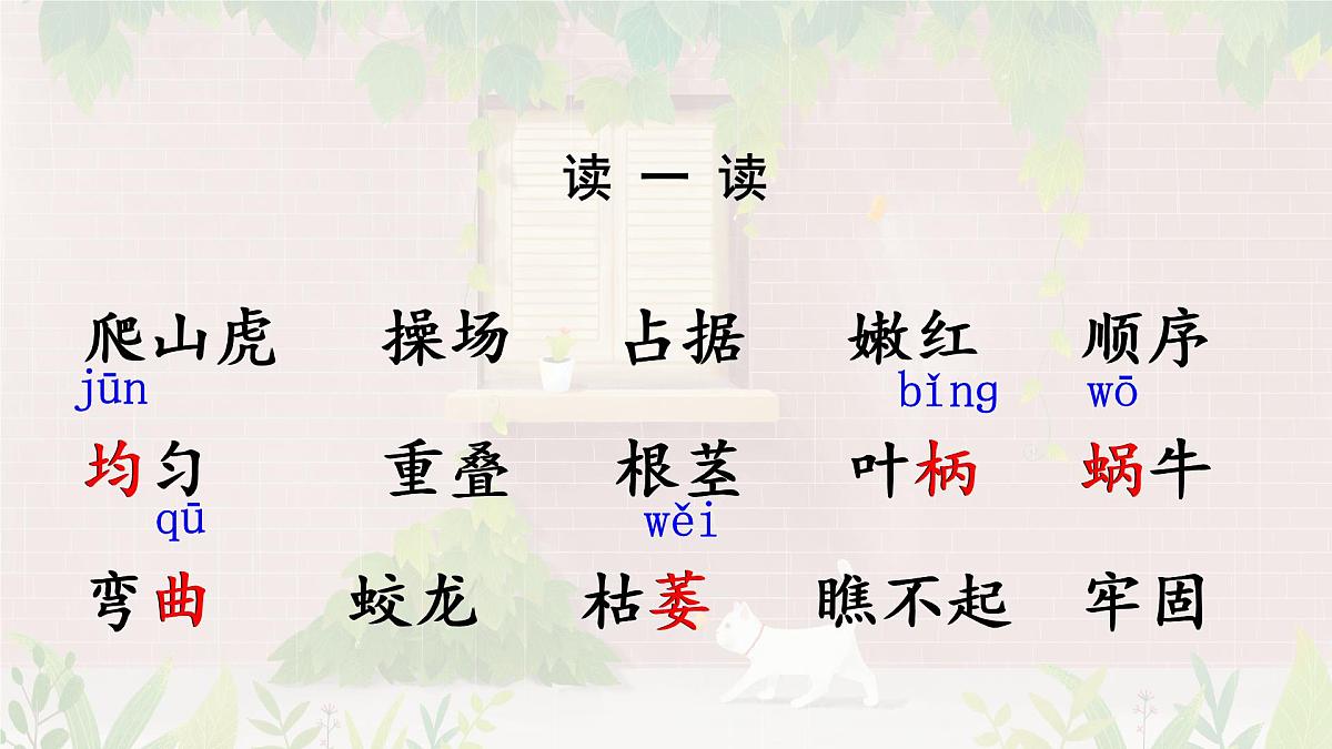 统编版语文四年级上册课件《10 爬山虎的脚》第3页