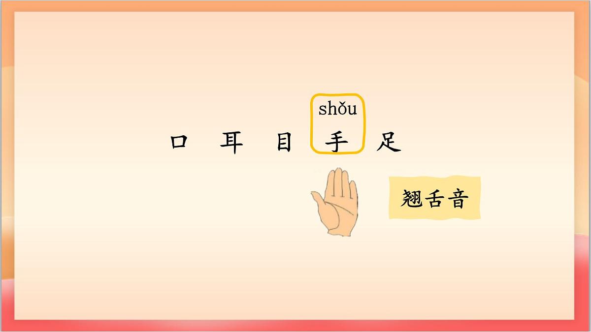 统编版（2024）语文一上 识字3《口耳目手足》课件第7页