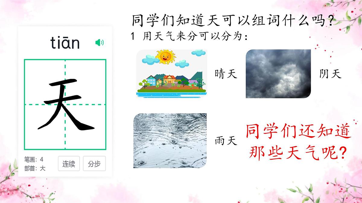 小学  语文  统编版（2024）  一年级上册1 天地人 课件第4页