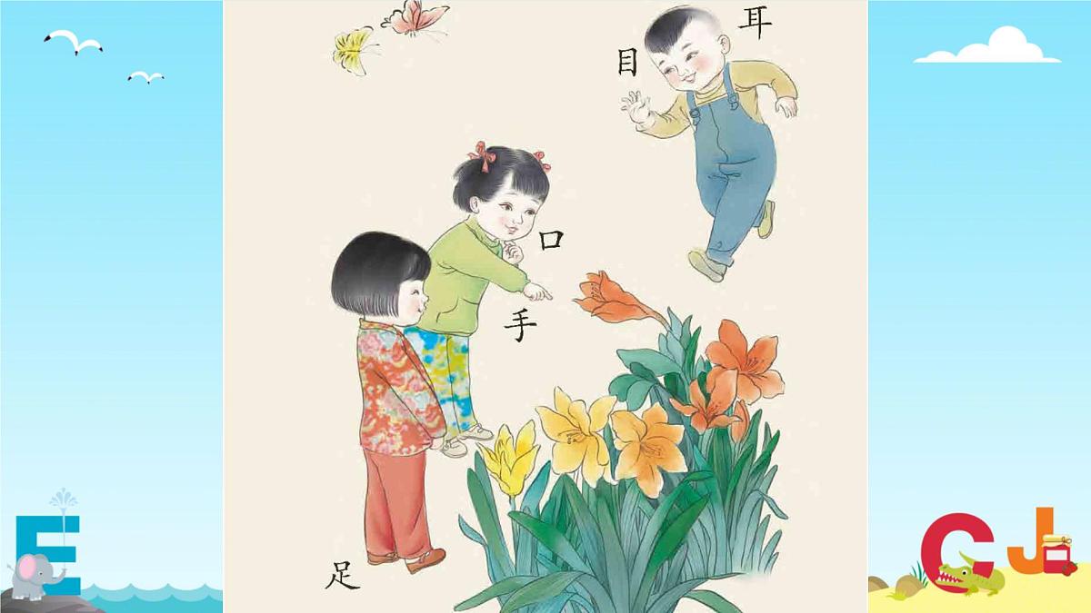 小学  语文  统编版（2024）  一年级上册3 口耳目手足 课件第7页