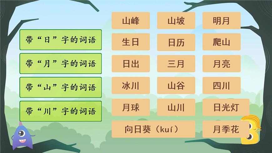 小学  语文  统编版（2024）  一年级上册（2024）  第一单元 识字4 日月山川 课件第6页