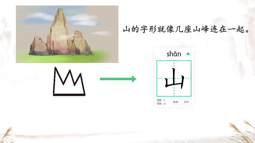 小学  语文  统编版（2024）  一年级上册（2024）  第一单元 识字4 日月山川 课件第7页
