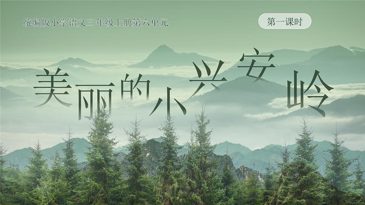 小学语文新部编版三年级上册6.18《美丽的小兴安岭》教学课件（2025秋）第1页