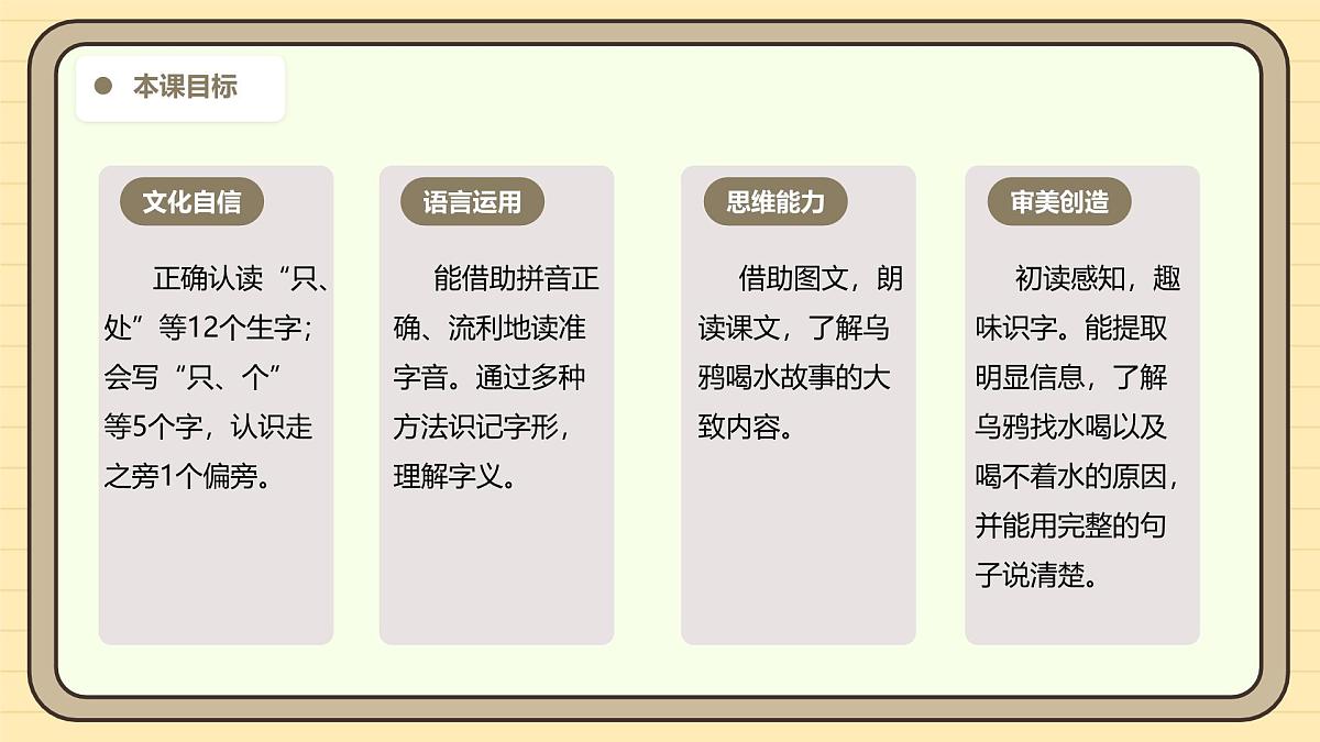 9 乌鸦喝水（第一课时）第3页